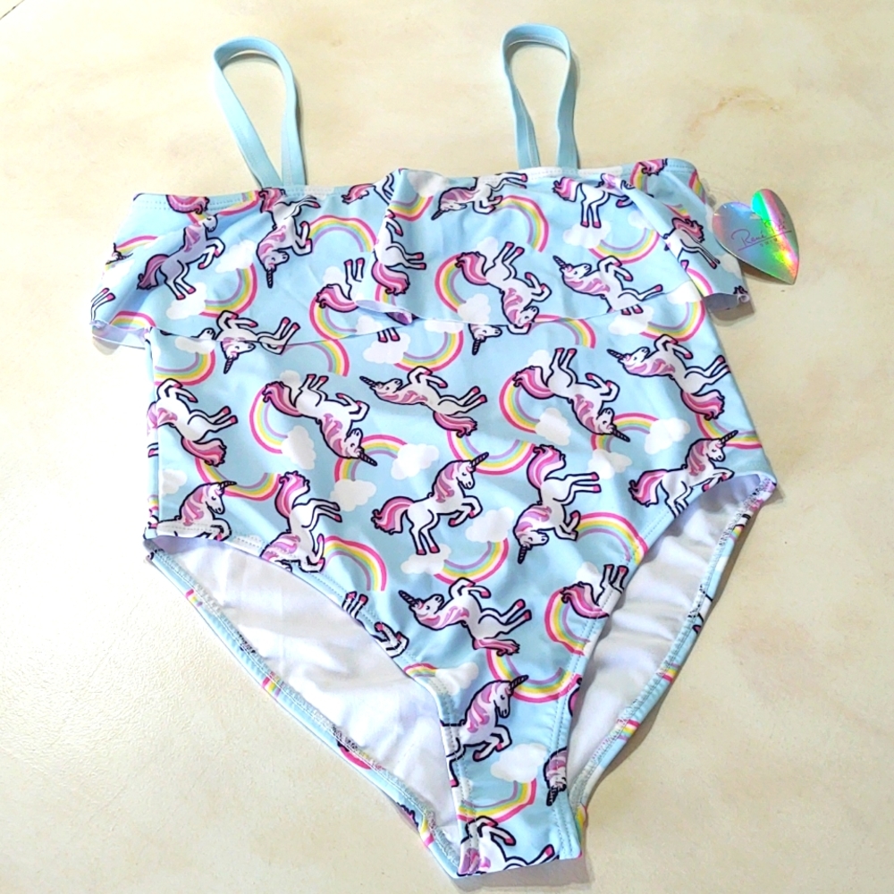 Unicorn Ruffle Bathing Suit